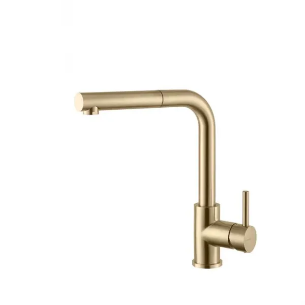 Misturador de cozinha Cassøe Newform X-Trend com extração - Latão escovado