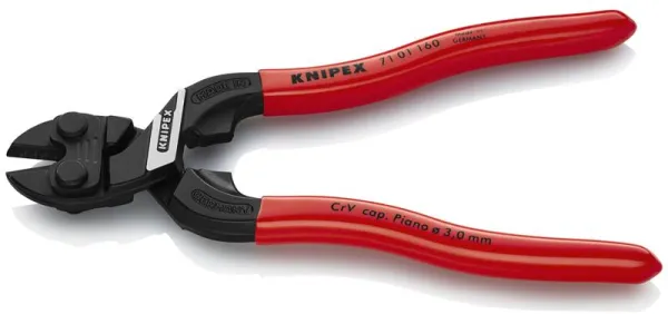 Knipex KNIPEX CoBolt® S Cortador de Parafusos Compacto preto atramentado, revestido com plástico 160 mm
