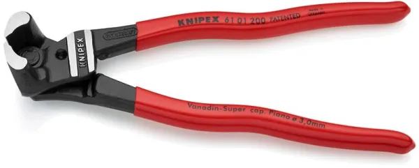 Knipex Cortador de Parafusos com Alta Transmissão, Preto Atramentado, Revestido de Plástico, 200 mm