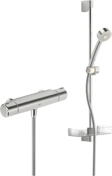Conjunto de chuveiro Oras Apollo com misturador termostático Nova, cromado