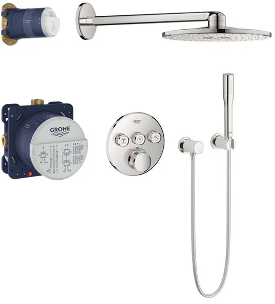 Grohe Grohtherm SmartControl conjunto de chuveiro com Rainshower SmartActive 310, cromado