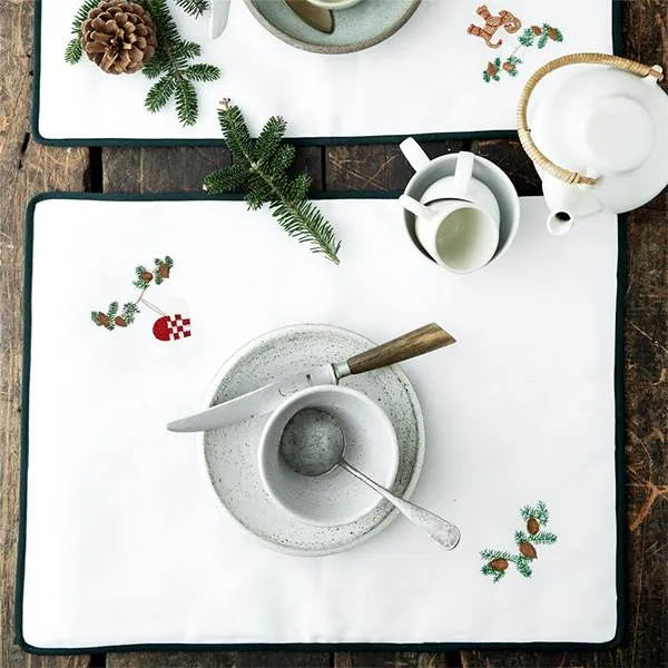 Langkilde & Søn - Toalha de Natal com coração - 38 x 50 cm.