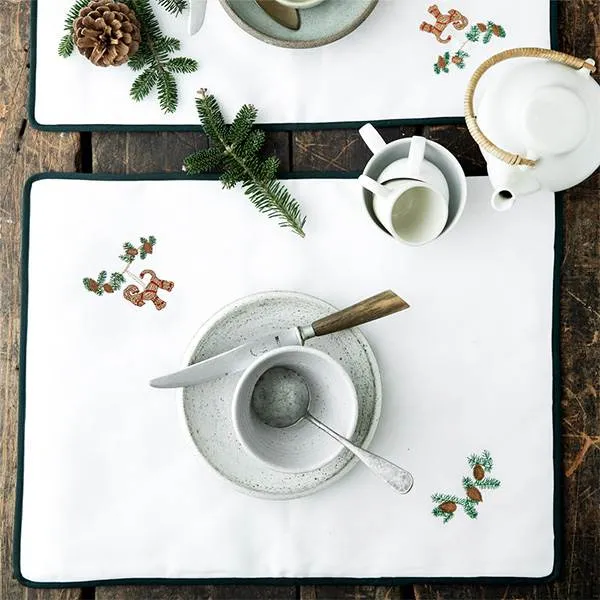 Langkilde & Søn - Toalha de Natal com cabra de Natal - 38 x 50 cm.