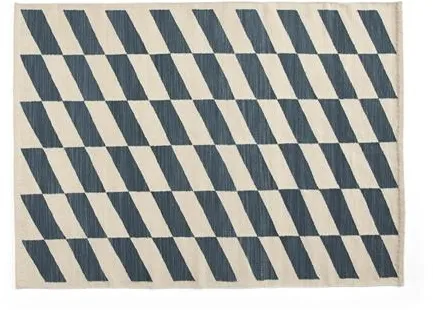 Tapete HAY Shift Kelim 140x200 Azul