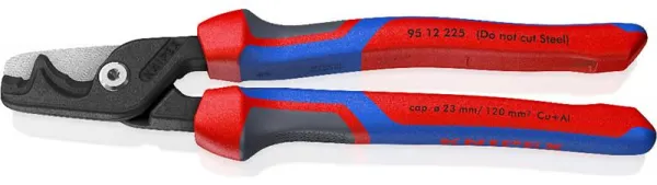 Tesoura de cabos Knipex com estágios de corte StepCut XL