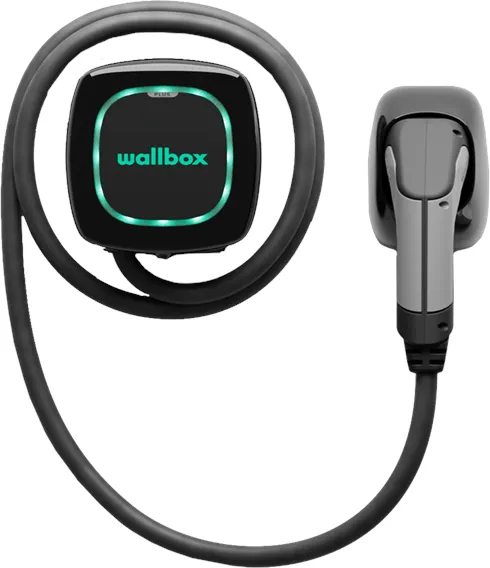 Wallbox Pulsar Plus caixa de carregamento com Wi-Fi, 22 kW, 7 metros, Tipo 2, preto