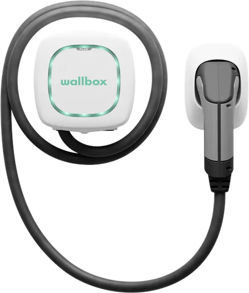 Wallbox Pulsar Plus caixa de carregamento com Wi-Fi, 22 kW, 7 metros, Tipo 2, branco
