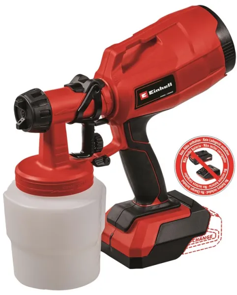 Einhell TC-SY 18/60 Li pistola de pintura sem fio 18 volts sem bateria e carregador