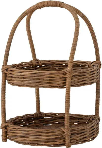 CREATIVE COLLECTION Dinna Cesta de Servir, Marrom, Capim Bankuan