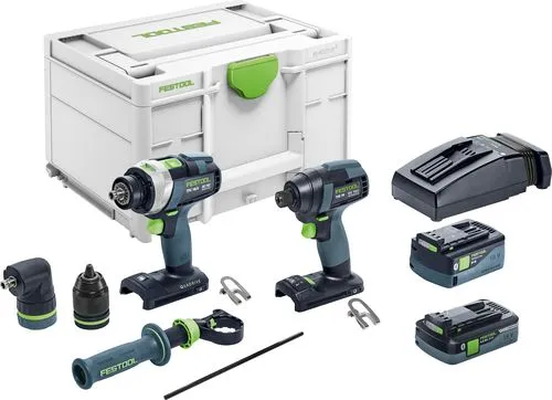 Conjunto de Parafusadeira e Furadeira Festool TID 18 5.0/4.0-Set TPC 18/4