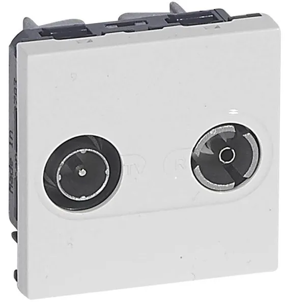 Legrand Tv-r stik macho/fêmea 9,52MM branco