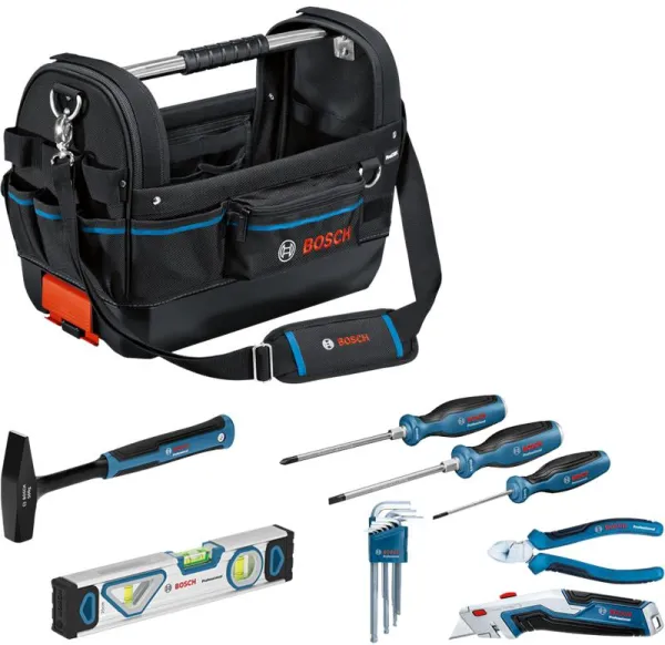 Bolsa de ferramentas Bosch GWT 20 com 6 peças de ferramentas